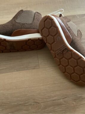 Men's Brown Slip-On Suede Loafers with White Midsole